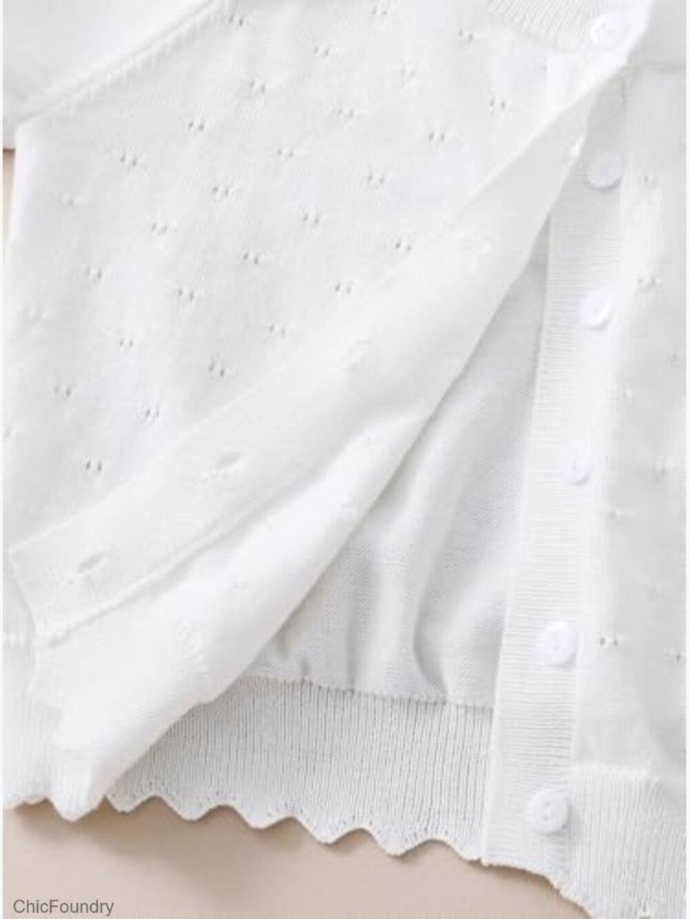 Girls Cardigan Sweater Button Down Knit Dress Cover Up Long Sleeve - Picture 7 of 7